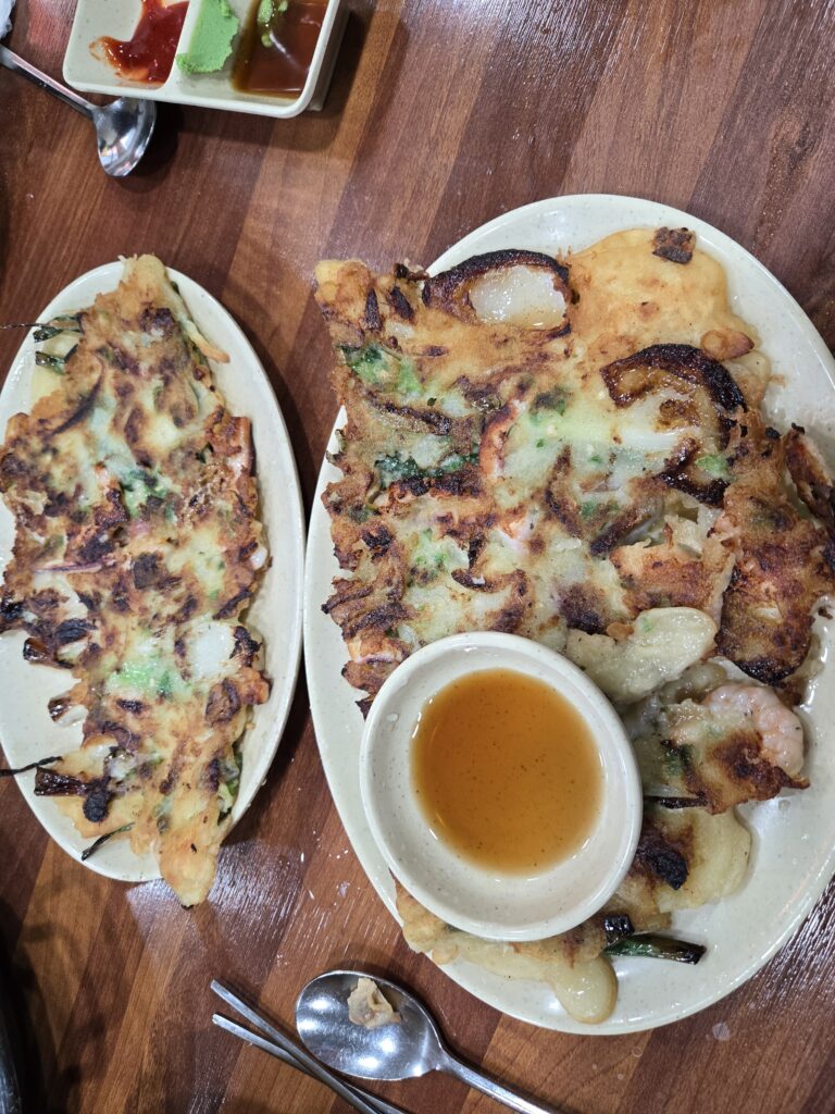 오씨칼국수 해물파전 바삭한 전 메뉴