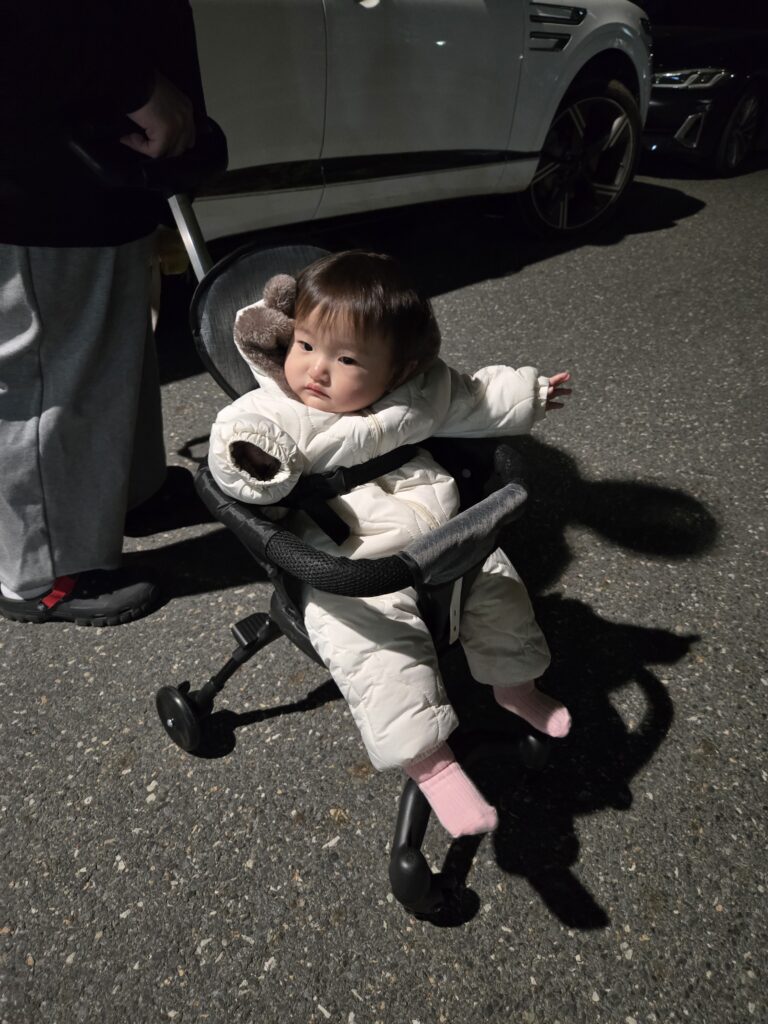 아기와 함께하는 트라이크 산책