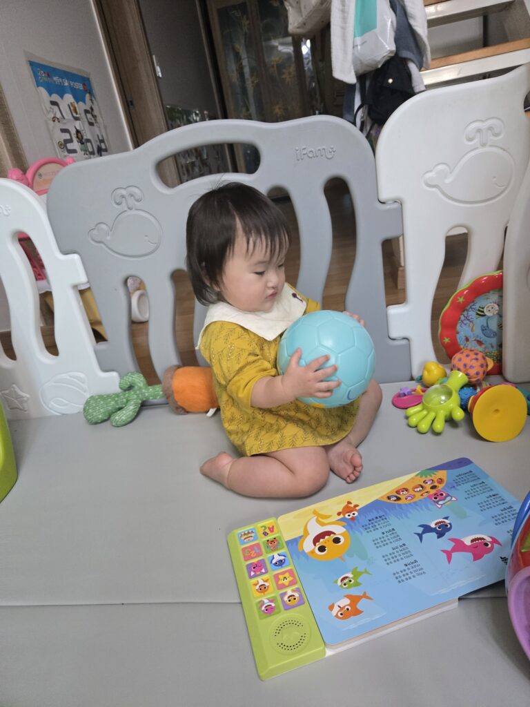 아이 장난감으로 사용하기 좋은 다이소 탱탱볼
